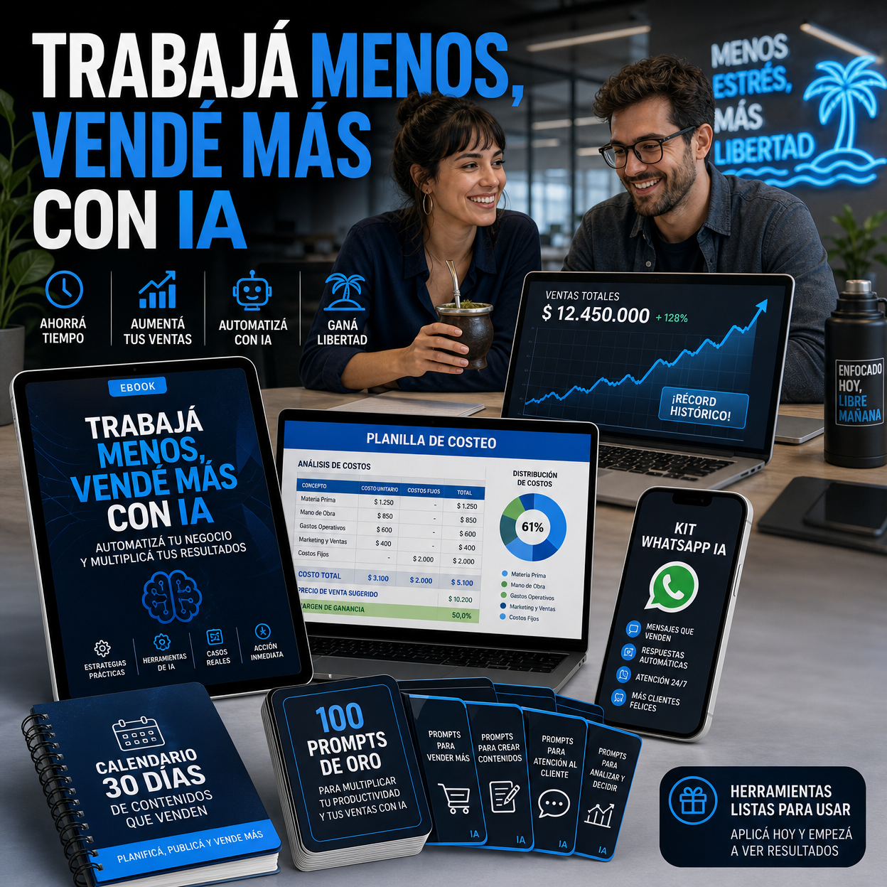 Trabajá Menos, Vendé Más con IA + 4 Bonos Exclusivos